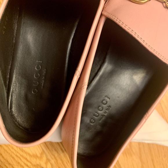Gucci Brixton Horsebit in Perfect Pink 36.5 Leather Loafers Flats Shoes RARE - Picture 13 of 16